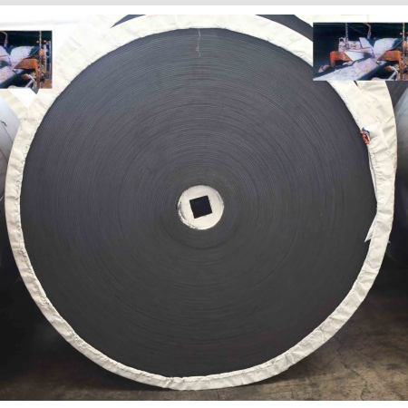Acid resistant rubber conveyor belt